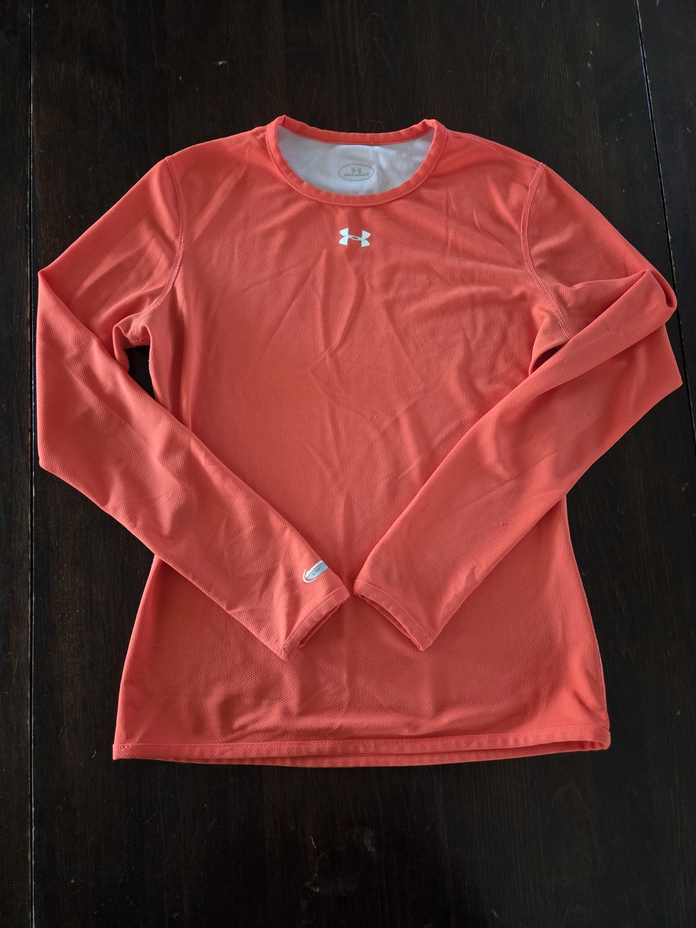 Under Armour Women's Long Sleeve Crew - Coral All Season Gear Stay Cool